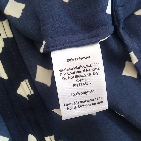 NWOT Vineyard Vines diamond print flounce dress - Picture 7 of 7